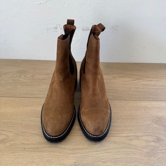 Madewell Carina Platform Chelsea Boot Sz 10, Burled Wood - Picture 3 of 7